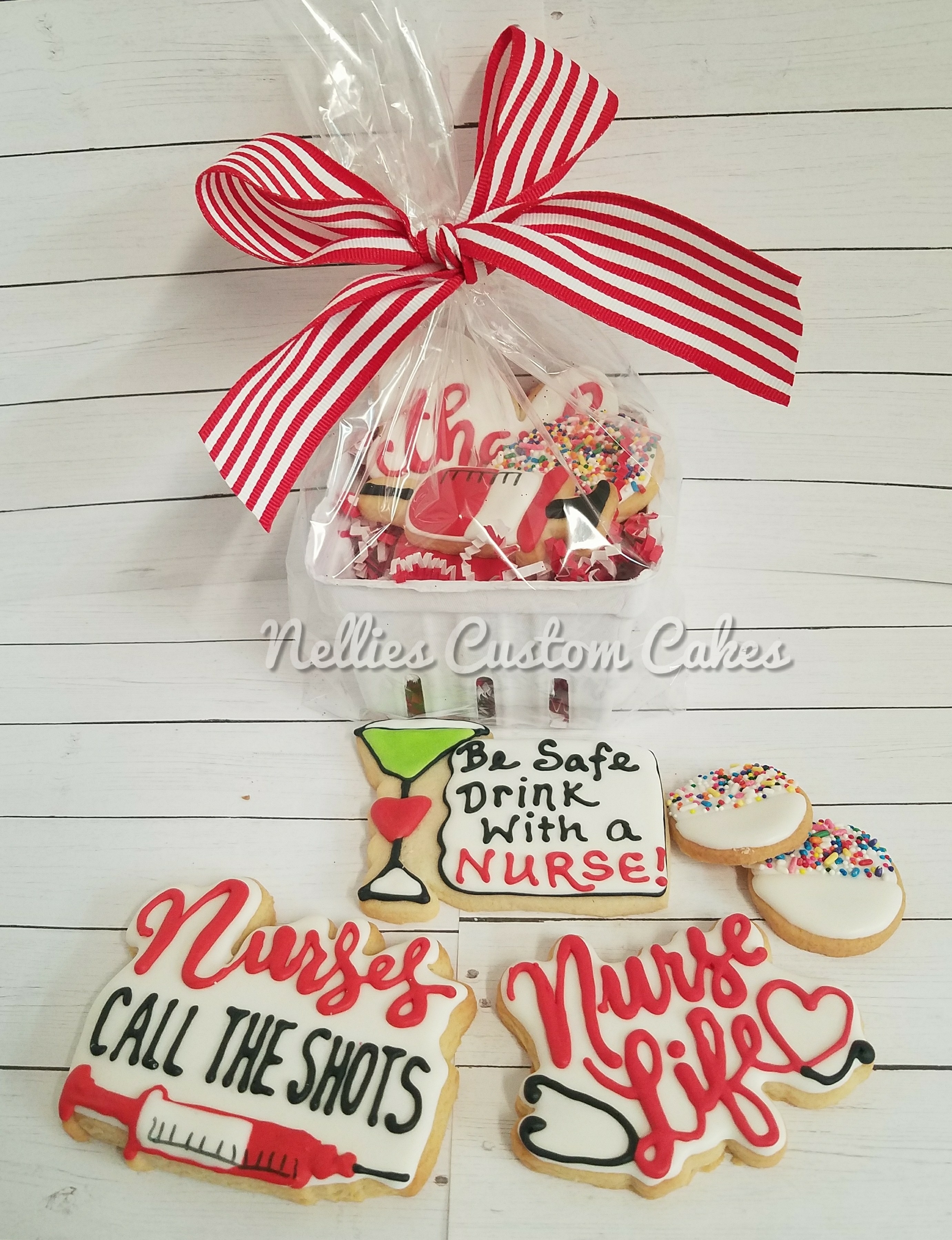 Nurse medical scrub, designer cookies, royal icing, custom cookies, fresh baked - Kansas City