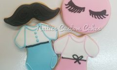 Mustache , lashes. designer cookies, royal icing, custom cookies, fresh baked - Kansas City