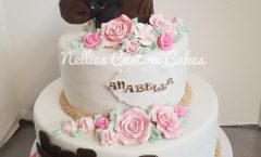Horse theme tiered cake - Nellie's Custom Cakes, Kansas City
