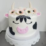 Girly cow cake - Nellie's Custom Cakes, Kansas City