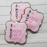 Thirty birthday pink, designer cookies, royal icing, custom cookies, fresh baked - Kansas City