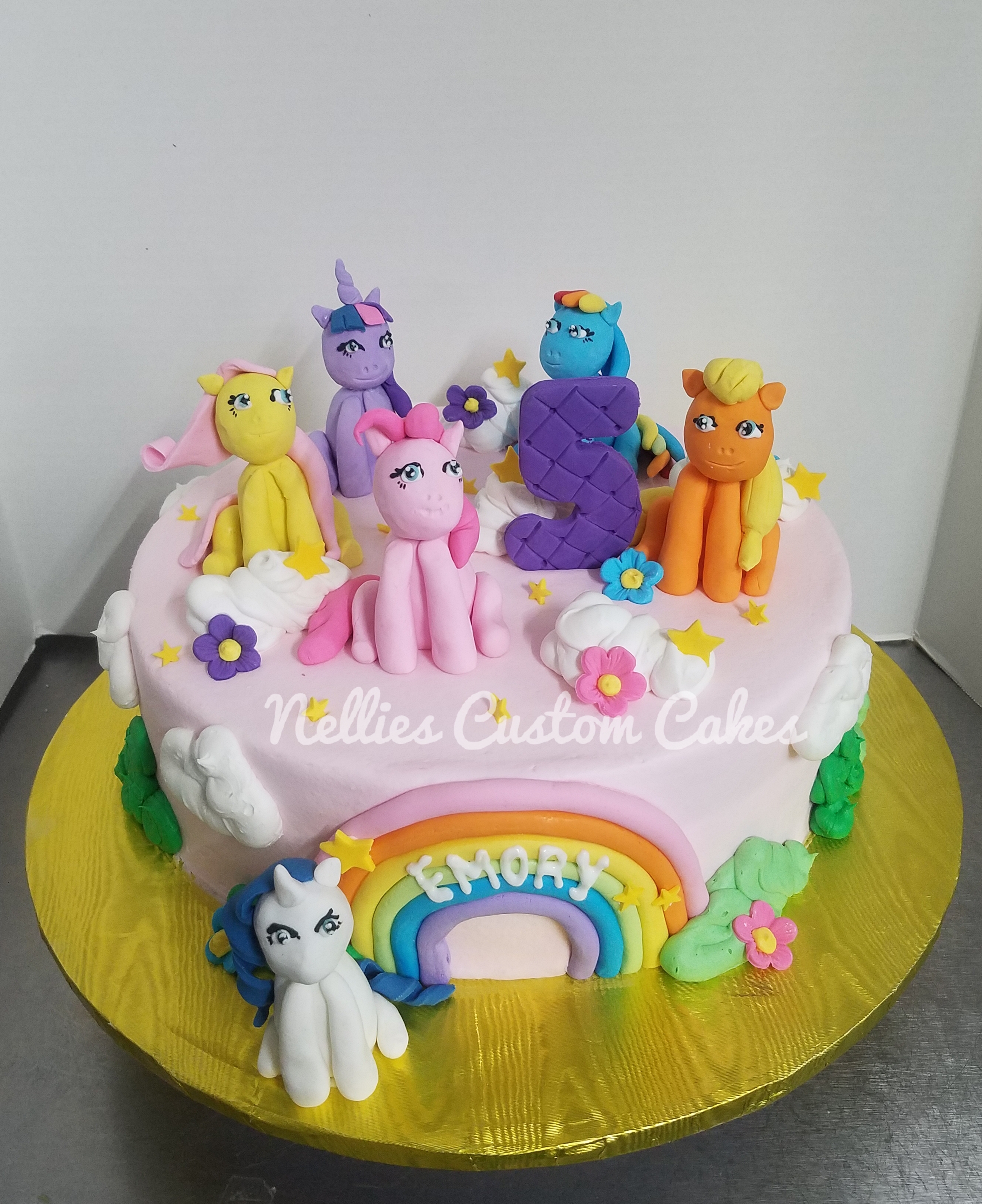 Rainbow pony cake - Nellie's Custom Cakes, Kansas City