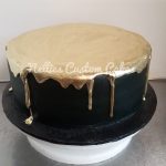 Gold drip buttercream cake - Nellie's Custom Cakes, Kansas City