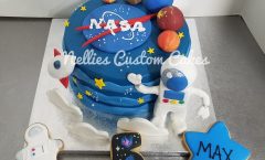 Astronauts planets planets cake - Nellie's Custom Cakes, Kansas City