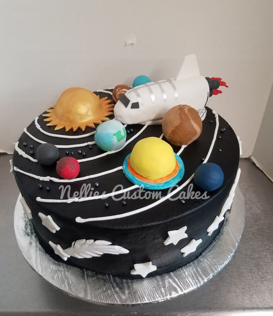 Spaceship planet cake - Nellie's Custom Cakes, Kansas City